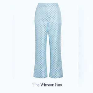 Hill House Winston Pant in Snowflake Brocade